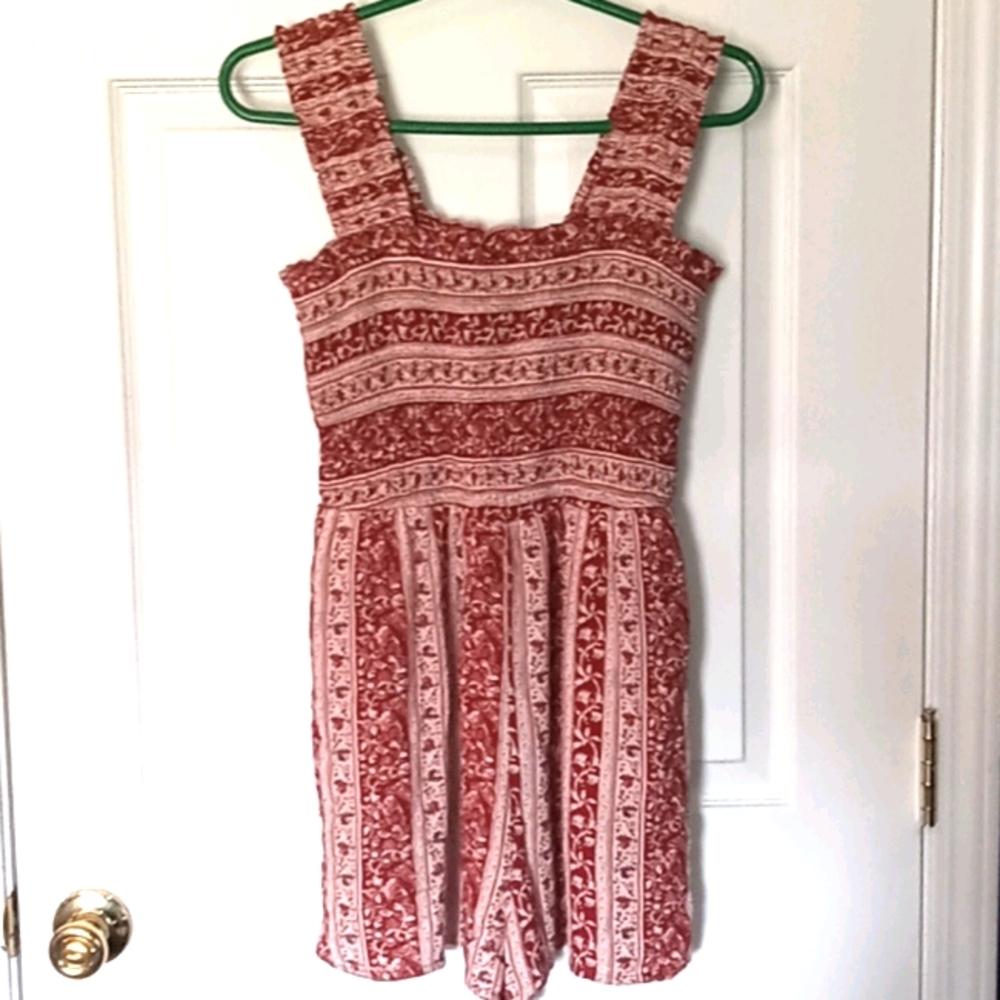 American Eagle Floral Romper Size M